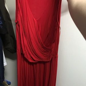 Anthropology red dress never worn
